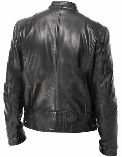 Men’s Vintage Leather Motorcycle Jacket