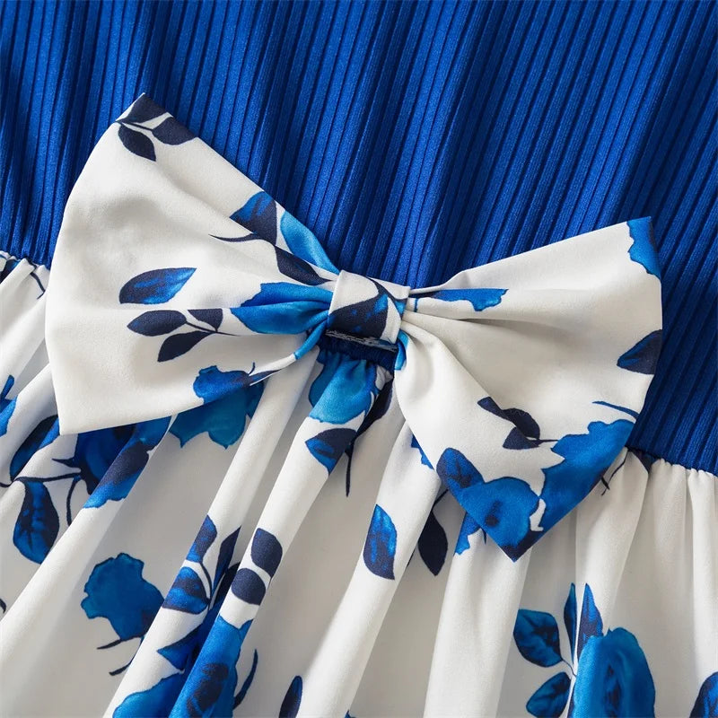 Flower Girls Butterfly Print Dress