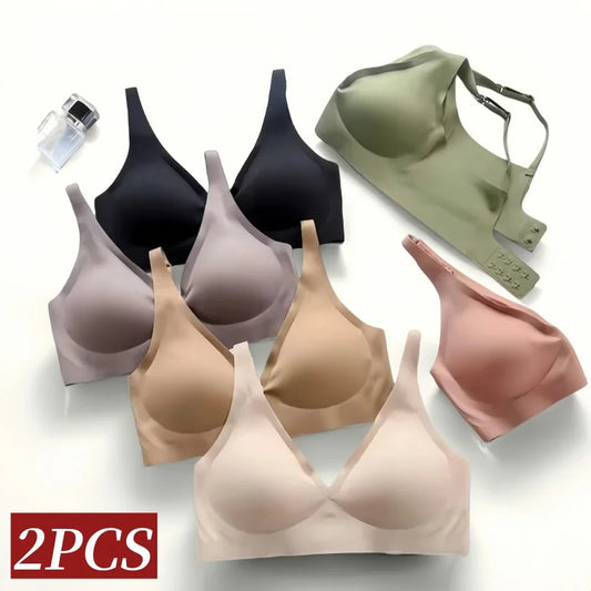 2Pcs/Set Seamless Wireless Bra