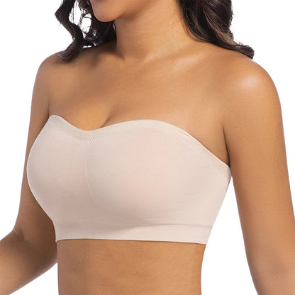 Strapless Invisible M-Shaped Push-Up Bra