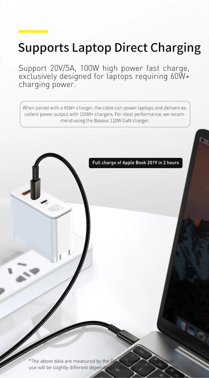 Baseus 100W USB-C to Type-C Fast Charging Cable