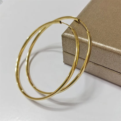 New 18K Gold Plated Hoop Earrings for Women