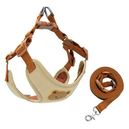 Cartoon Cute Pet Harness & Leash Set