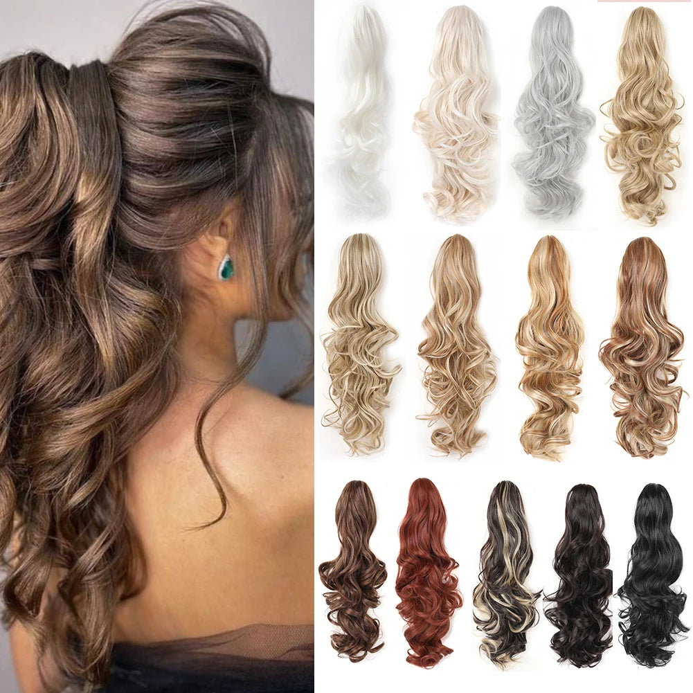 Ponytail Extension Synthetic Claw Clip-In Hairpiece