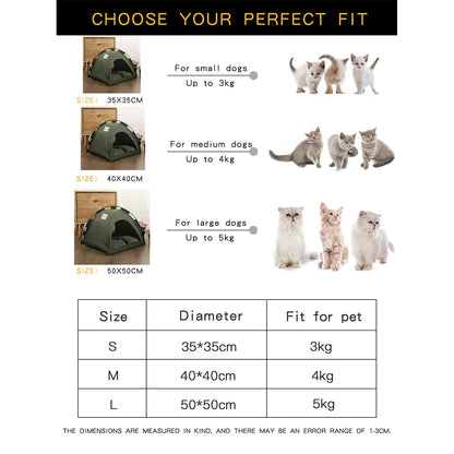 Warm Pet Tent Bed