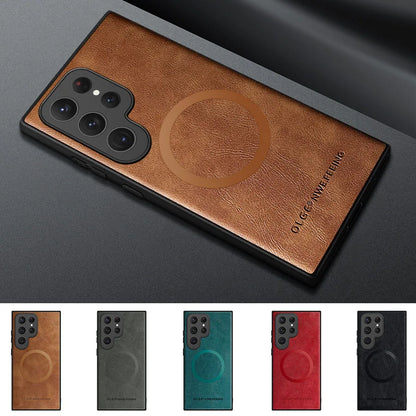 Luxury Leather Silicone Case for Samsung Galaxy S24/S23/S22
