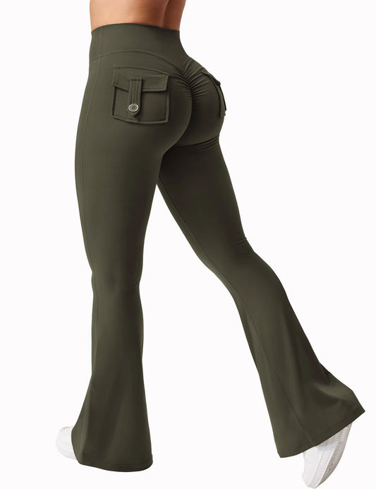 2025 New Arrival – Women’s Wide-Leg High-Stretch Yoga Leggings with Pockets