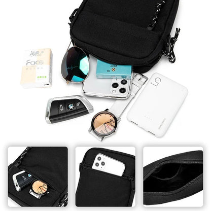 Simple Mini Crossbody Handbag for Men