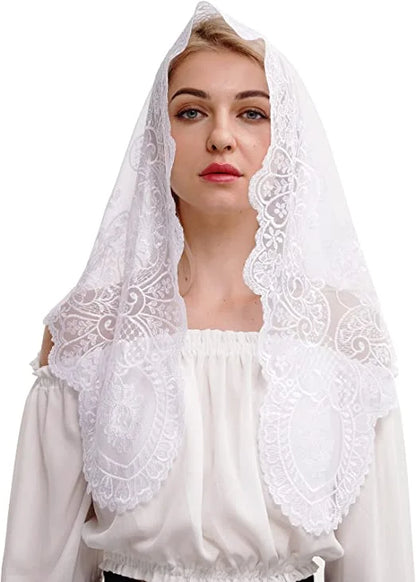 Spanish-Style Lace Mantilla – Catholic & Wedding Veil
