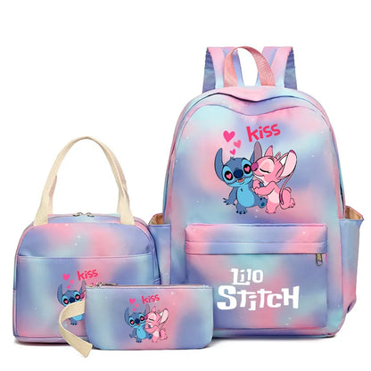 3Pcs/Set Disney Lilo & Stitch Backpack Set