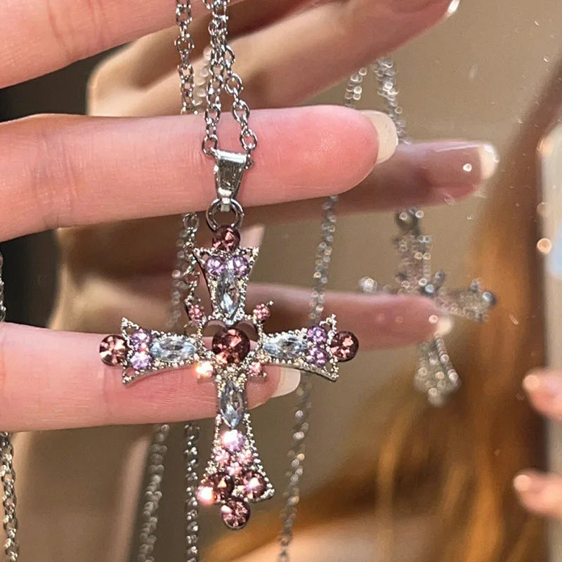 Fashion Rhinestone Heart Collar Choker Necklace