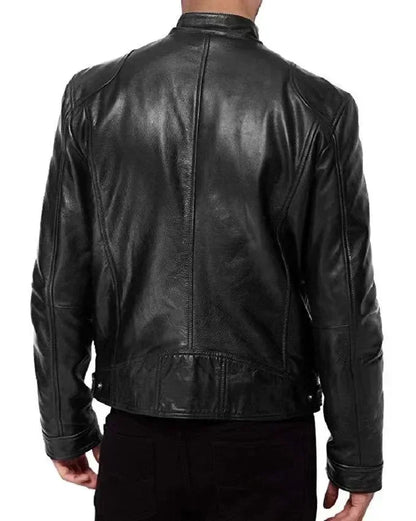 Men’s Vintage Leather Motorcycle Jacket