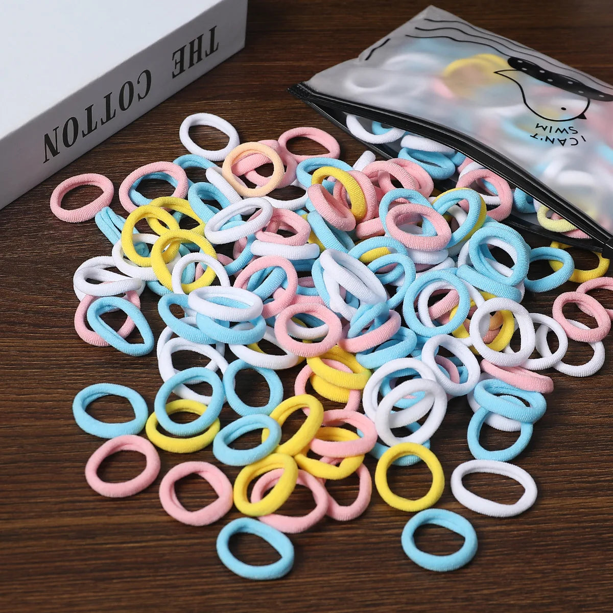50/100PCS Colorful Nylon Hair Bands for Kids