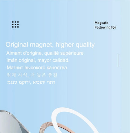 Luxury Magnetic Wireless Charging Case for iPhone