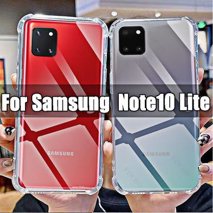 Clear Soft Phone Case for Samsung Galaxy Note10 Lite