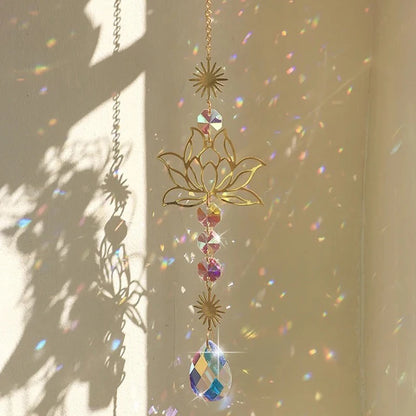 Crystal Lotus Sun Catcher
