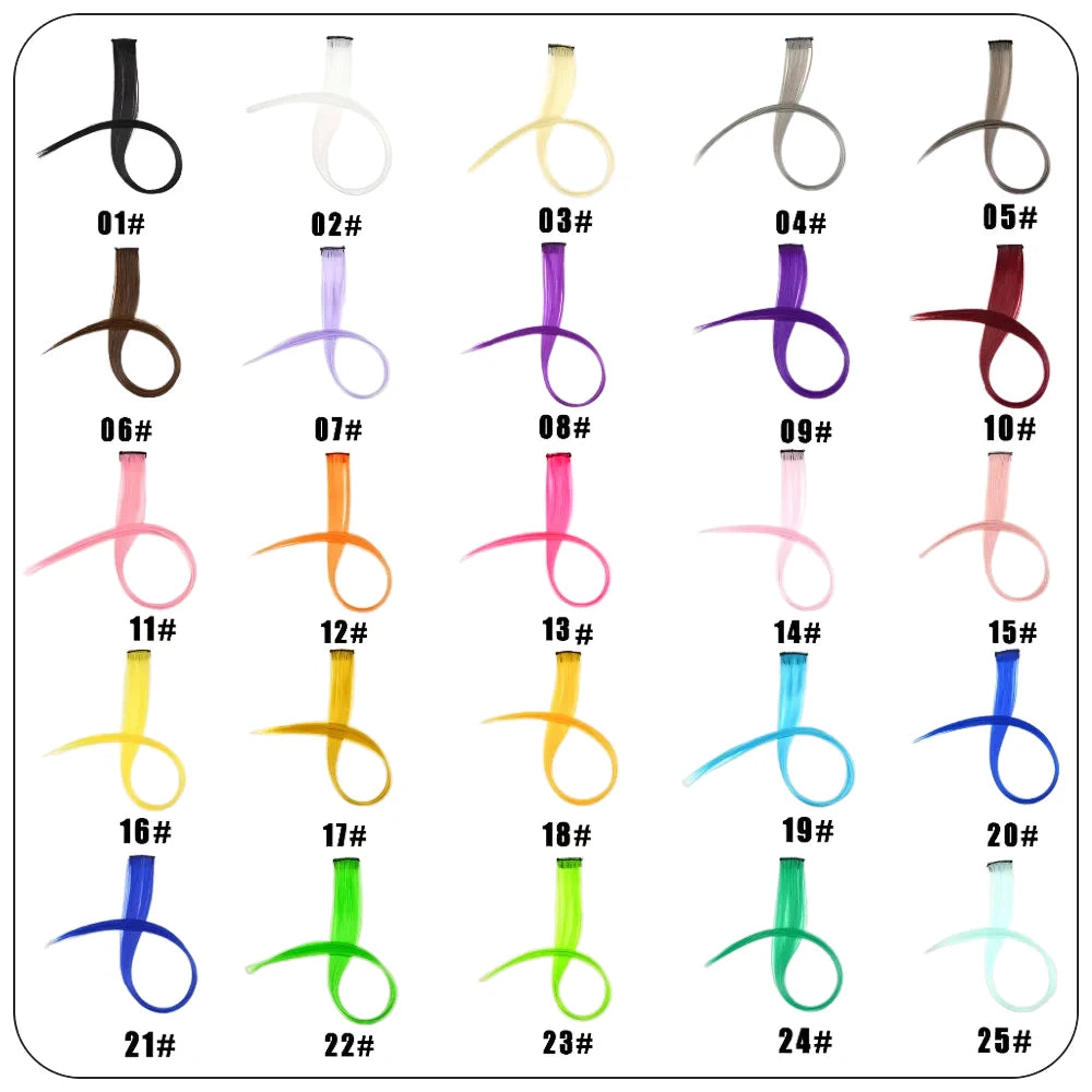 Synthetic Clip-In Hair Extensions