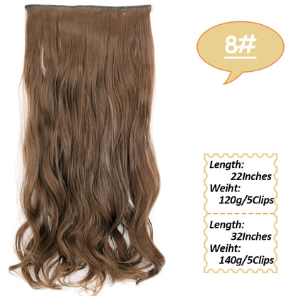 NICESY Synthetic Long Wavy Clip-On Hair Extensions