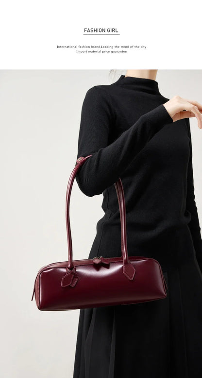 2025 New Genuine Leather Women’s Shoulder Bag