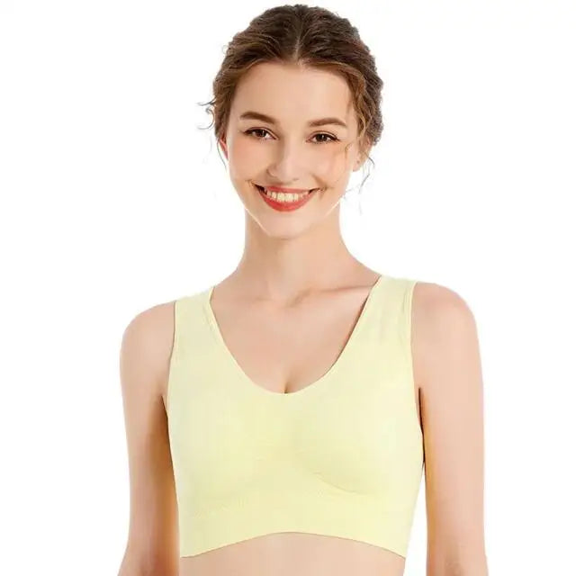 S–7XL Plus Size Seamless Wireless Bra