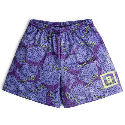 Anime 3D Print Mesh Shorts