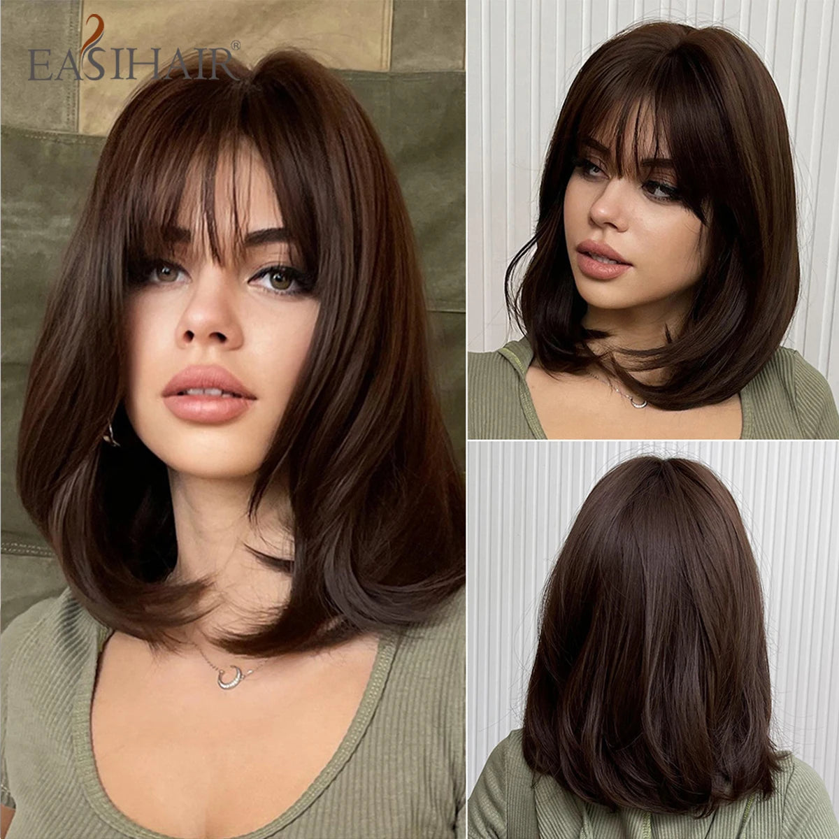 Short Straight Bob Wig for Women