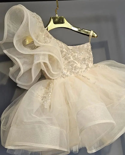 Baby Girl Princess Floral Sequins Dress