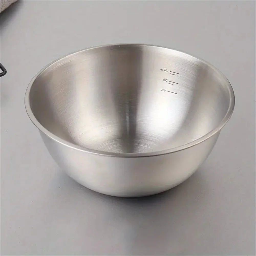 Large Capacity Bowls with Measurement Scale for Cooking, Baking & Food Storage