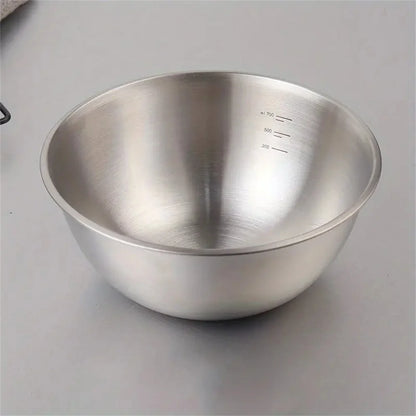 Large Capacity Bowls with Measurement Scale for Cooking, Baking & Food Storage