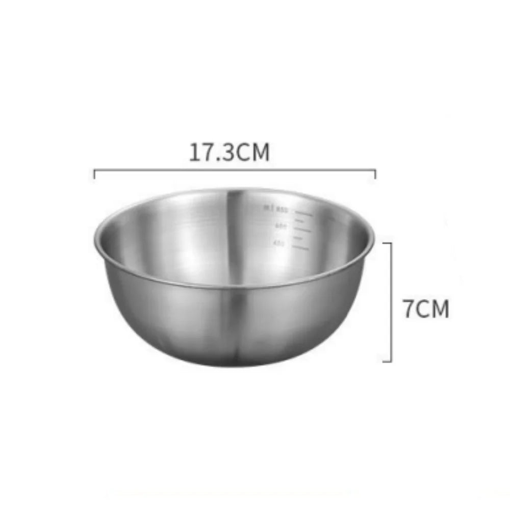 Large Capacity Bowls with Measurement Scale for Cooking, Baking & Food Storage