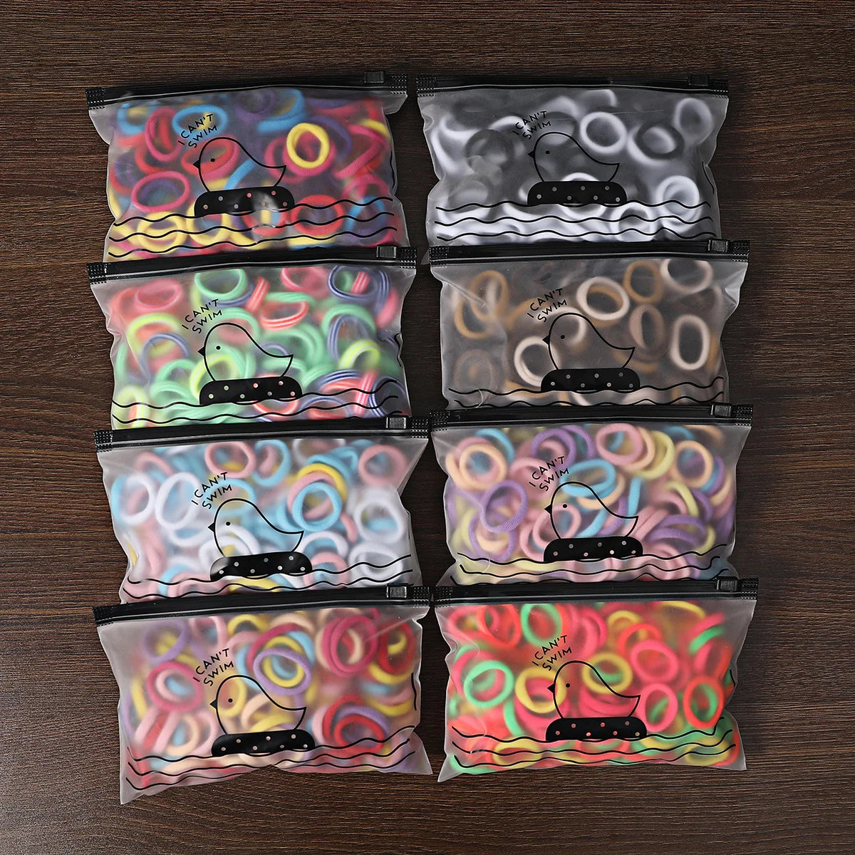 50/100PCS Colorful Nylon Hair Bands for Kids