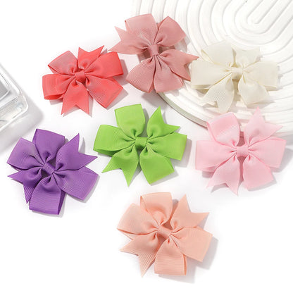 20/40PCS Candy Color Bow Hair Clip Set