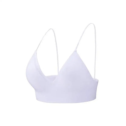 V-Neck Seamless Triangle Cup Bra Camisole