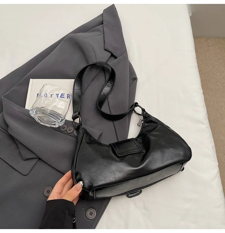 Y2K Retro Pleated Hobo Shoulder Bag for Women