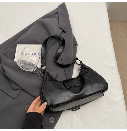 Y2K Retro Pleated Hobo Shoulder Bag for Women