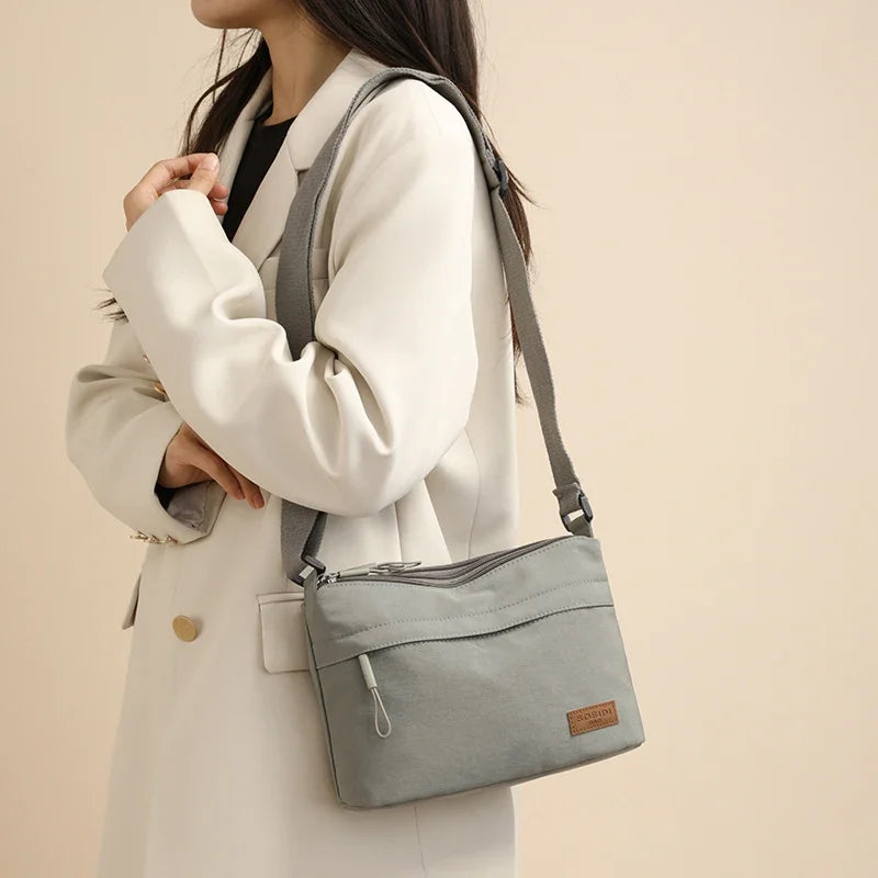 3 Main Pockets High Capacity Crossbody Shoulder Bag for Women