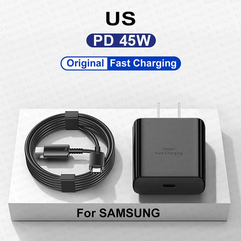 Original 45W USB-C Fast Charger for Samsung