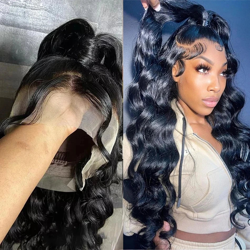 30–40 Inch 360 Full Lace Body Wave Human Hair Wig