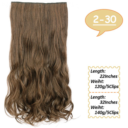 NICESY Synthetic Long Wavy Clip-On Hair Extensions
