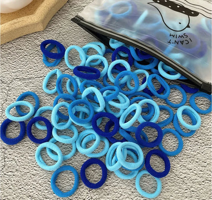 50/100PCS Colorful Nylon Hair Bands for Kids