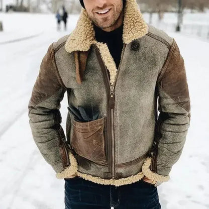 Men’s Autumn Winter Faux Leather Jacket