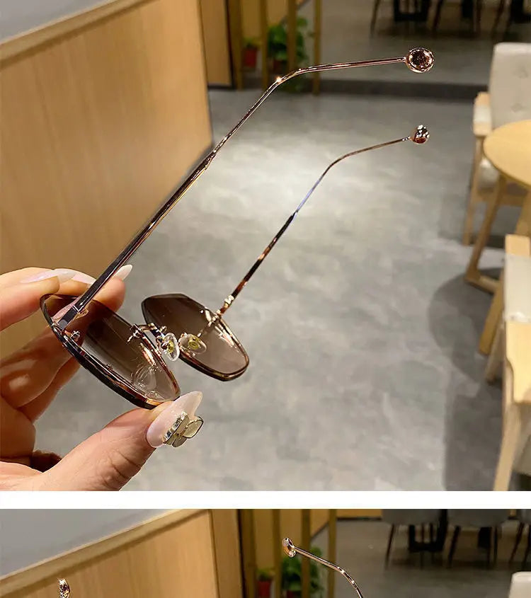 2025 Fashion Polygonal Metal Sunglasses