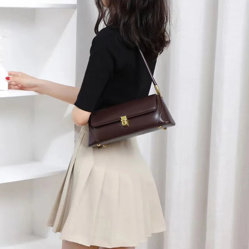 Genuine Leather Women’s Underarm Bag