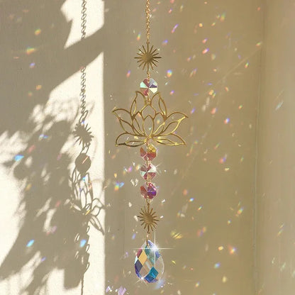 Crystal Lotus Sun Catcher