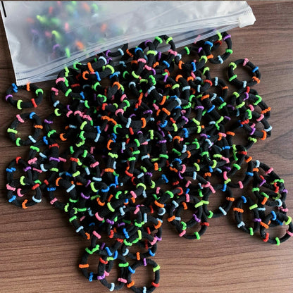 50/100PCS Colorful Nylon Hair Bands for Kids