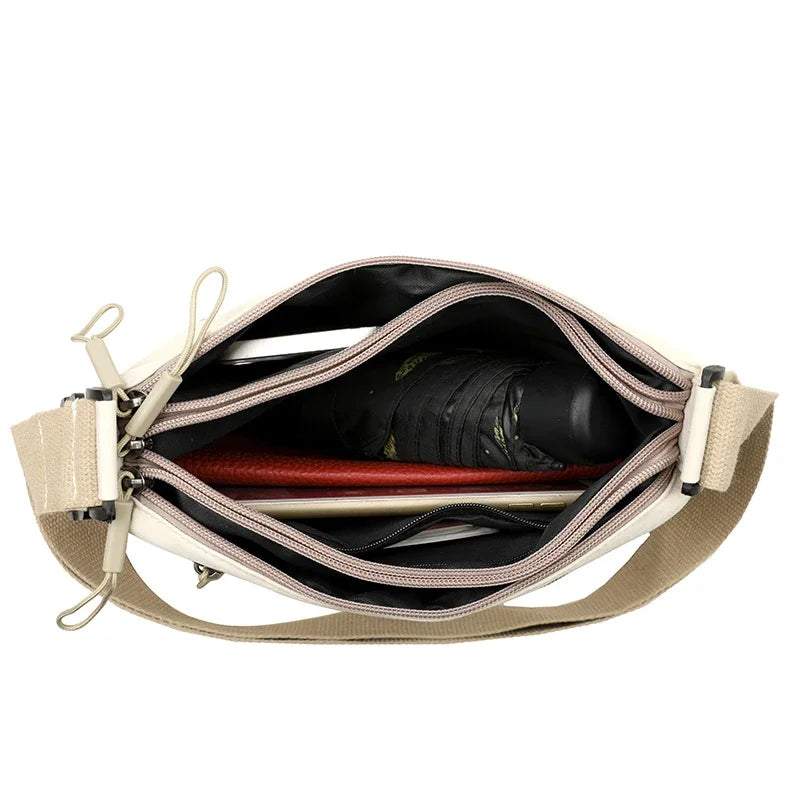 3 Main Pockets High Capacity Crossbody Shoulder Bag for Women
