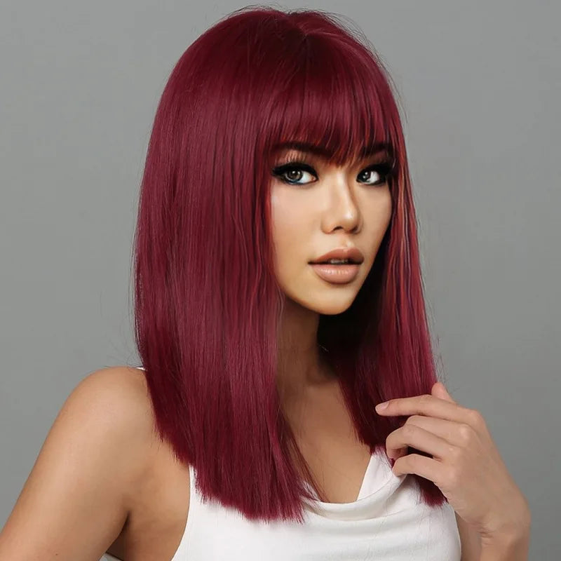 Fashion Black Synthetic Wig for Women