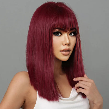 Fashion Black Synthetic Wig for Women
