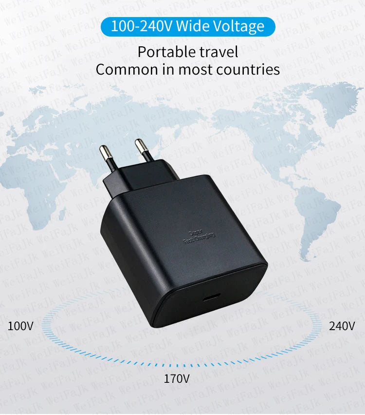Original 45W USB-C Fast Charger for Samsung