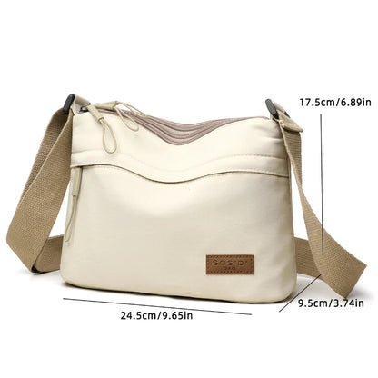 3 Main Pockets High Capacity Crossbody Shoulder Bag for Women